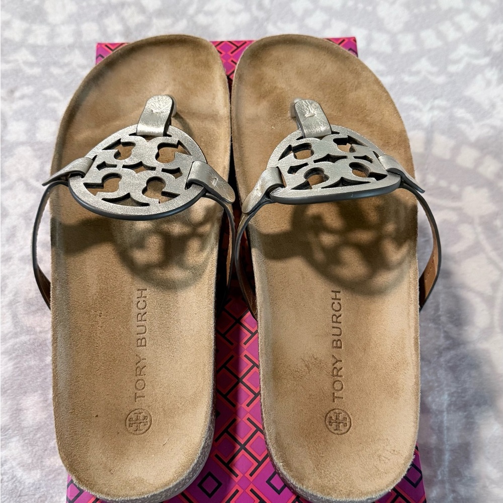 Tory Burch Spark Gold Sandals - Picture 4 of 4